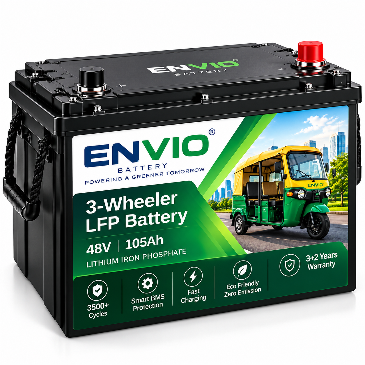 Envio 3-Wheeler LFP Battery